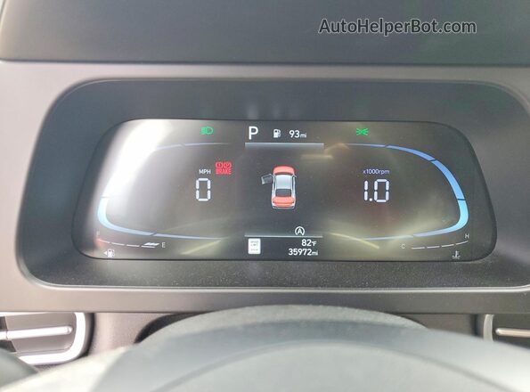 KMHLL4DG3RU797073 2024 HYUNDAI ELANTRA Gray Вид щитка приладів
