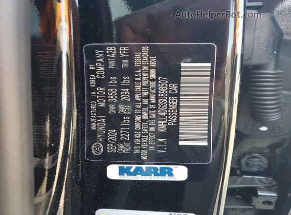 KMHLL4DG3SU898507 2025 HYUNDAI ELANTRA Black Engine compartment view