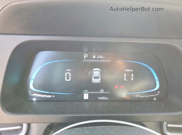 KMHLL4DG4SU990225 2025 HYUNDAI ELANTRA Green Instrument cluster view