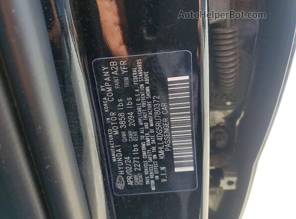KMHLL4DG5RU780372 2024 HYUNDAI ELANTRA Black Vista del compartimento del motor