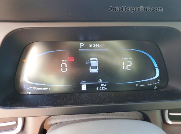 KMHLL4DG6RU651167 2024 HYUNDAI ELANTRA Blue Vista del cuadro de instrumentos