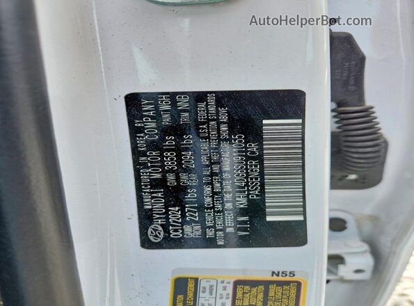 KMHLL4DG6SU911055 2025 HYUNDAI ELANTRA White Вид підкапотного простору