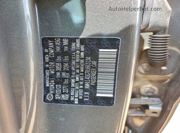 KMHLL4DG7RU663134 2024 HYUNDAI ELANTRA Gray Вид підкапотного простору