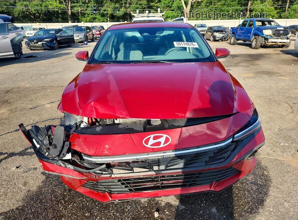 KMHLL4DG7RU741654 2024 HYUNDAI ELANTRA Burgundy Vista frontal