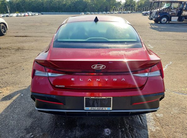 KMHLL4DG7RU741654 2024 HYUNDAI ELANTRA Burgundy Vista trasera