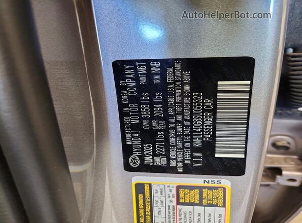 KMHLL4DG8SU055323 2025 HYUNDAI ELANTRA Silver Widok komory silnika