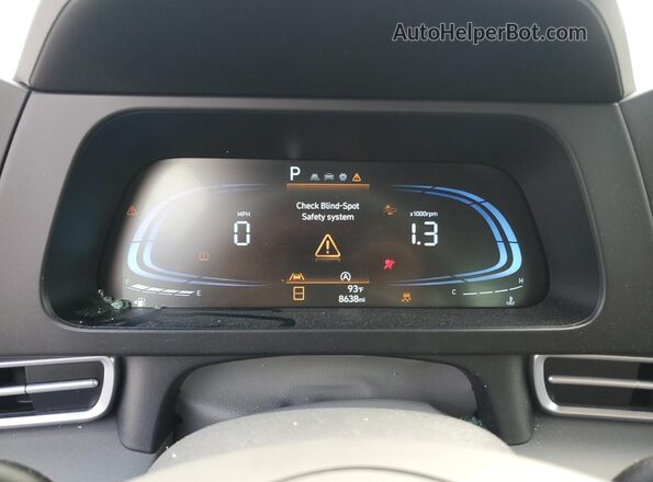 KMHLL4DG9RU824129 2024 HYUNDAI ELANTRA White Вид щитка приладів