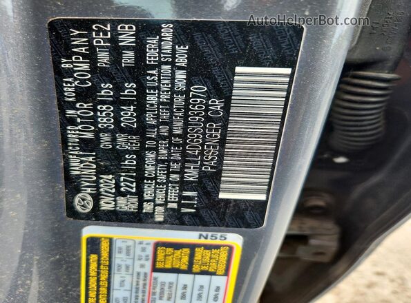 KMHLL4DG9SU936970 2025 HYUNDAI ELANTRA Gray Շարժիչի բաժամունքի տեսք