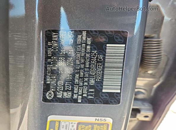 KMHLL4DGXRU644254 2024 HYUNDAI ELANTRA Gray Vista del compartimento del motor