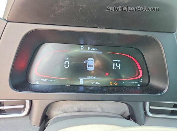KMHLL4DGXRU802088 2024 HYUNDAI ELANTRA Красный Вид щитка приборов