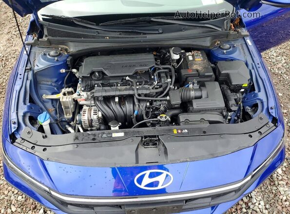 KMHLL4DGXRU821465 2024 HYUNDAI ELANTRA Blue Սալոնի հետևի տեսք