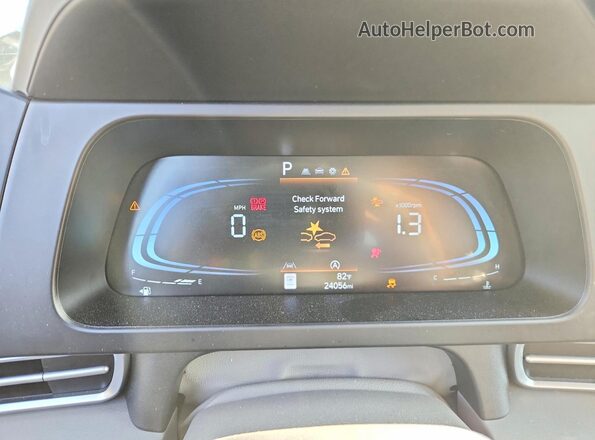 KMHLL4DGXRU829162 2024 HYUNDAI ELANTRA Gray Սարքավորումների վահանակի տեսք