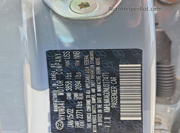 KMHLM4AG0NU317471 2022 HYUNDAI ELANTRA Gray Widok komory silnika