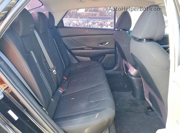 KMHLM4AG0PU593443 2023 HYUNDAI ELANTRA Black Հետևի նստատեղերի տեսք