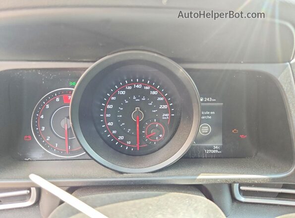 KMHLM4AG1MU077233 2021 HYUNDAI ELANTRA Gray ხელსაწყოთა პანელის ხედი