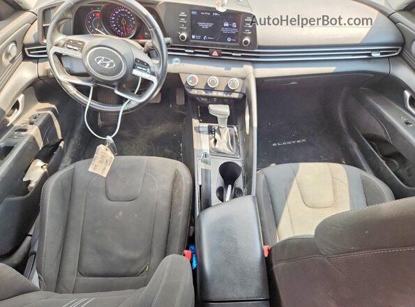 KMHLM4AG1MU077233 2021 HYUNDAI ELANTRA Gray წინა პანელის ხედი