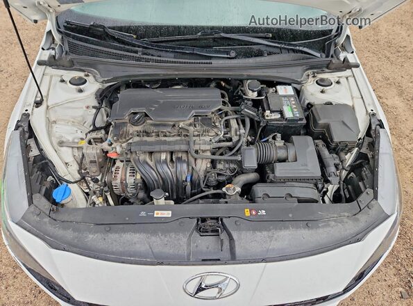 KMHLM4AG1MU106522 2021 HYUNDAI ELANTRA White Vista interior trasera