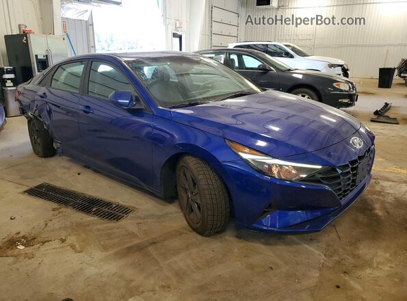 KMHLM4AG2MU068377 2021 HYUNDAI ELANTRA Blue Առջևի աջ