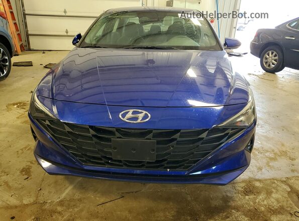 KMHLM4AG2MU068377 2021 HYUNDAI ELANTRA Blue Դիմացի տեսք