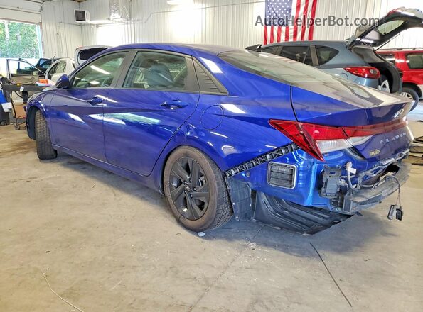KMHLM4AG2MU068377 2021 HYUNDAI ELANTRA Blue Հետևի ձախ