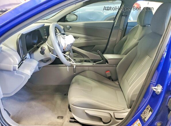 KMHLM4AG2MU068377 2021 HYUNDAI ELANTRA Blue Սալոնի դիմացի տեսք