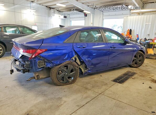 KMHLM4AG2MU068377 2021 HYUNDAI ELANTRA Blue Հետևի աջ