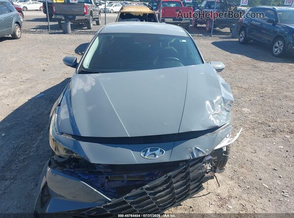 KMHLM4AG2MU146415 2021 HYUNDAI ELANTRA Blue Սալոնի հետևի տեսք