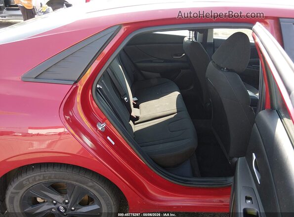KMHLM4AG2MU195033 2021 HYUNDAI ELANTRA Red Вид наклейки з VIN-кодом