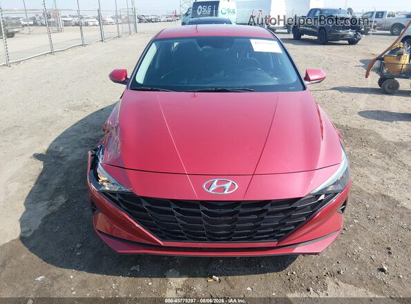 KMHLM4AG2MU195033 2021 HYUNDAI ELANTRA Red Вид щитка приладів