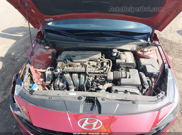 KMHLM4AG2MU195033 2021 HYUNDAI ELANTRA Red Вид ззаду