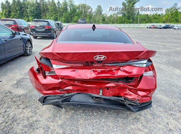 KMHLM4AG2NU361925 2022 HYUNDAI ELANTRA Red უკანა ხედი