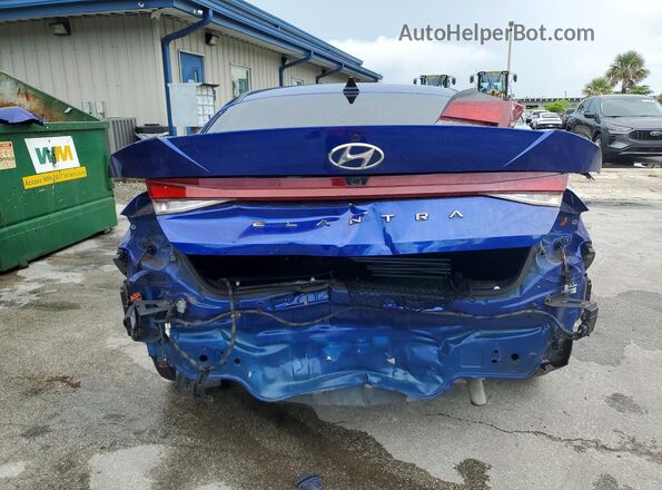 KMHLM4AG2PU424024 2023 HYUNDAI ELANTRA Blue Rear view