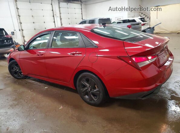 KMHLM4AG3MU069313 2021 HYUNDAI ELANTRA Red უკანა მარცხენა