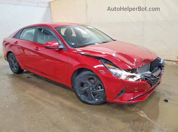 KMHLM4AG3MU069313 2021 HYUNDAI ELANTRA Red წინა მარჯვენა