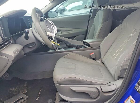 KMHLM4AG3MU069733 2021 HYUNDAI ELANTRA Blue Widok wnętrza z przodu