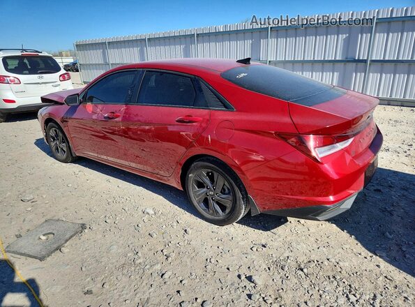 KMHLM4AG4MU199049 2021 HYUNDAI ELANTRA Red Задня ліва чверть