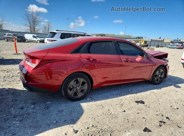 KMHLM4AG4MU199049 2021 HYUNDAI ELANTRA Red Задня права чверть
