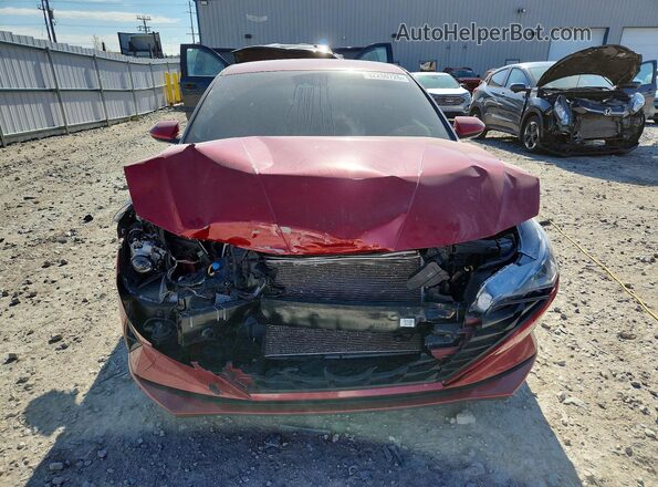 KMHLM4AG4MU199049 2021 HYUNDAI ELANTRA Red Вид спереду