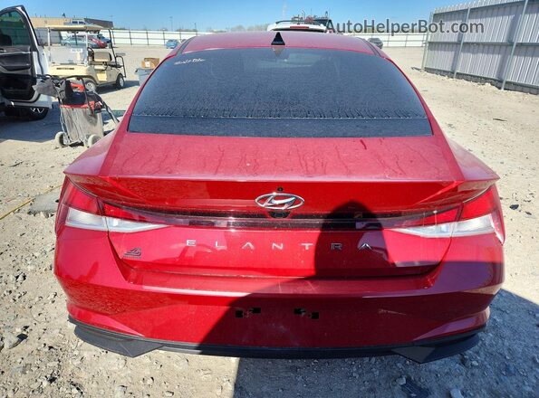 KMHLM4AG4MU199049 2021 HYUNDAI ELANTRA Red Вид ззаду