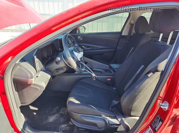 KMHLM4AG4MU199049 2021 HYUNDAI ELANTRA Red Вид салону спереду