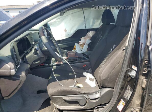 KMHLM4AG4NU287293 2022 HYUNDAI ELANTRA Черный Вид салона спереди