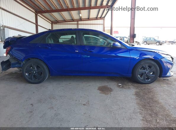 KMHLM4AG5PU435177 2023 HYUNDAI ELANTRA Blue Widok wnętrza 360 stopni