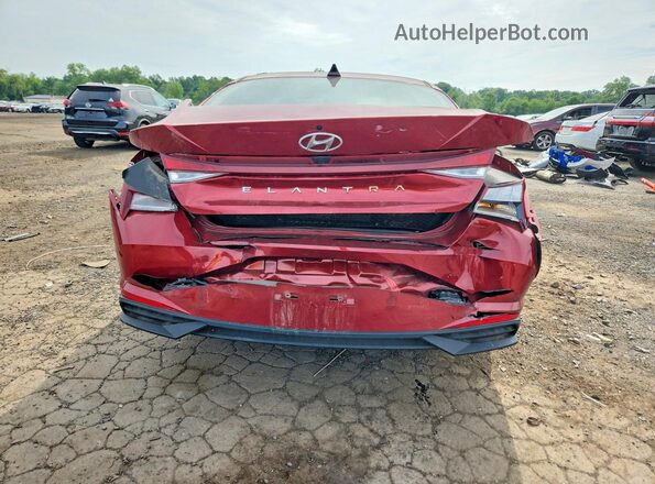 KMHLM4AG5PU601472 2023 HYUNDAI ELANTRA Red Widok z tyłu