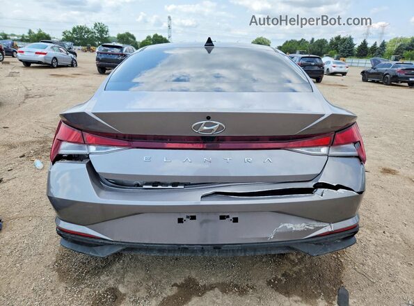 KMHLM4AG6MU074635 2021 HYUNDAI ELANTRA Gray Հետևի տեսք