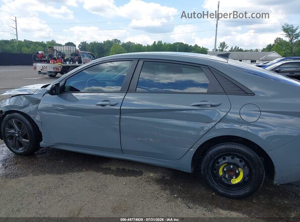 KMHLM4AG6MU195584 2021 HYUNDAI ELANTRA Gray Դիմացի տեսք