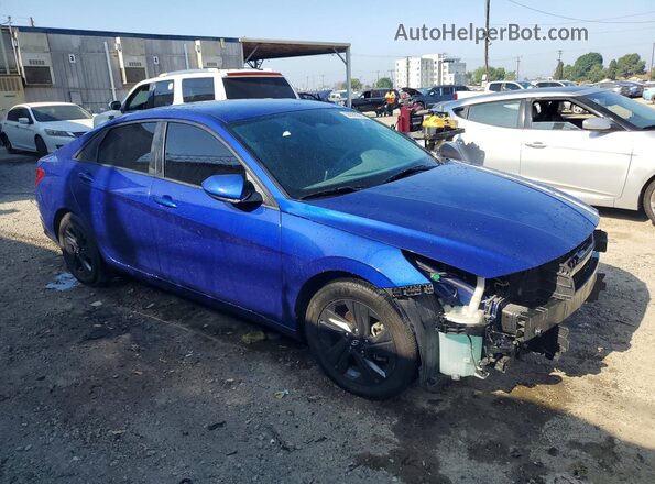 KMHLM4AG6MU199568 2021 HYUNDAI ELANTRA Blue Front right