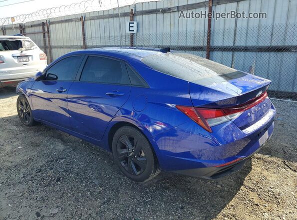 KMHLM4AG6MU199568 2021 HYUNDAI ELANTRA Blue Rear left