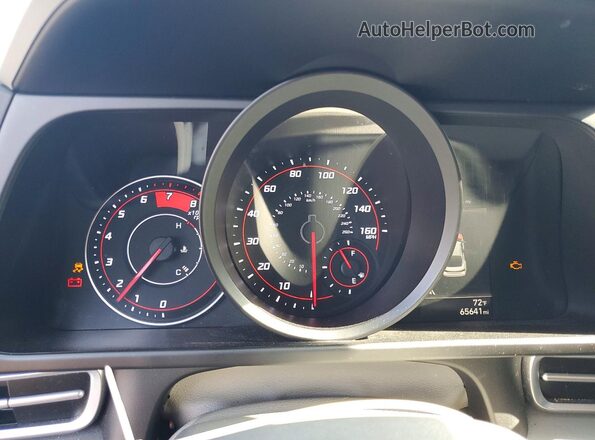 KMHLM4AG6MU199568 2021 HYUNDAI ELANTRA Blue Instrument cluster view