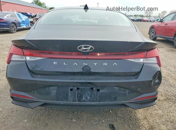 KMHLM4AG8NU363369 2022 HYUNDAI ELANTRA Черный Вид сзади