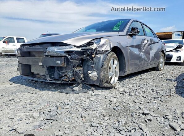 KMHLM4AG8PU389151 2023 HYUNDAI ELANTRA Gray ძრავის განყოფილების ხედი